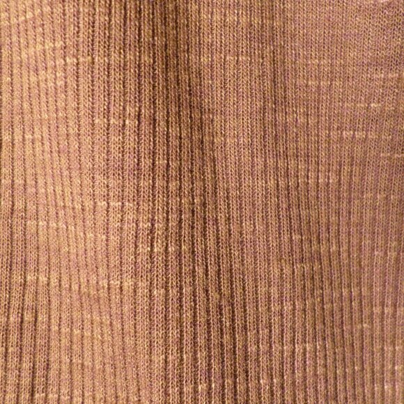 Knox Rose Thermal Rust Colored Long Sleeve Knit Tee Blouse Womens Large - Picture 5 of 12